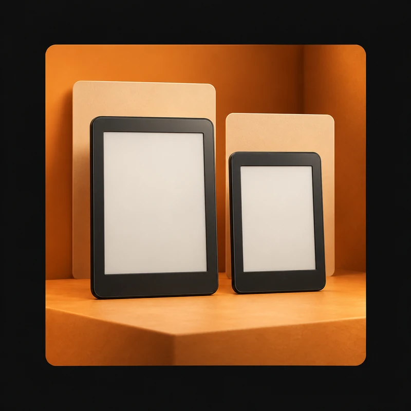 Illustrative example: e-readers in different sizes
