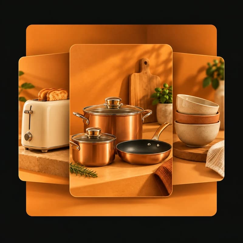 Illustrative example: selection of kitchen utensils and small appliances